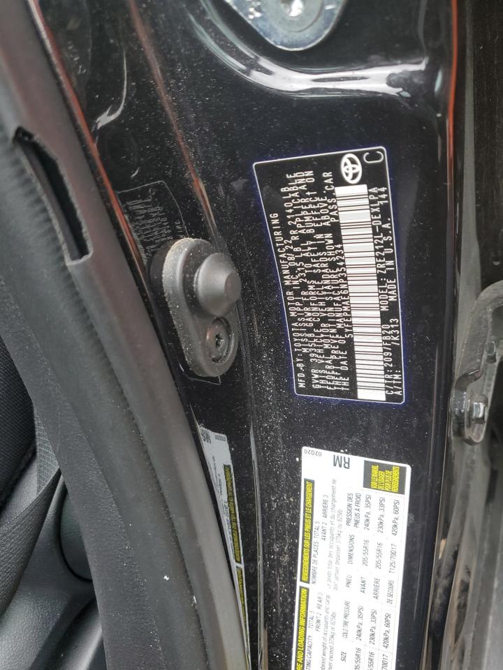 2022 TOYOTA COROLLA LE VIN:5YFEPMAE6NP354234