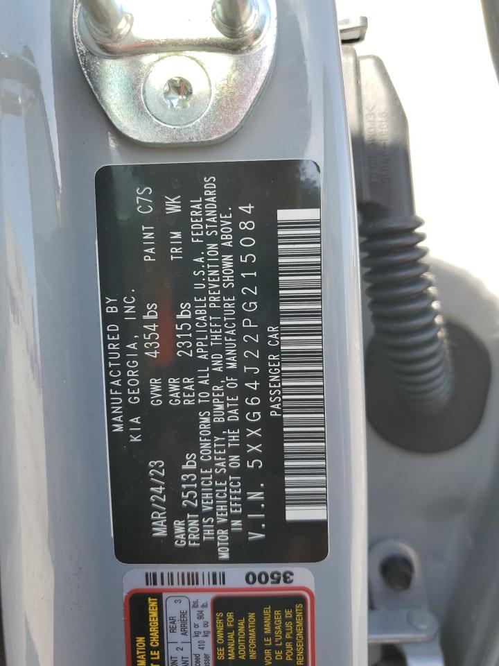 2023 KIA K5 GT LINE VIN:5XXG64J22PG215084