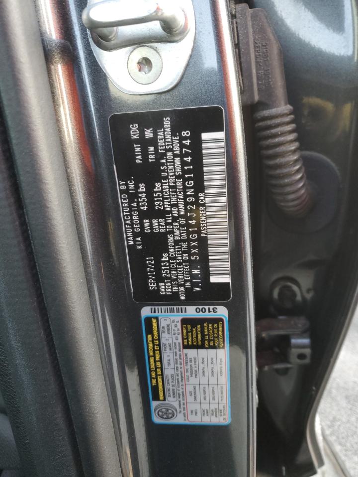 2022 KIA K5 LXS VIN:5XXG14J29NG114748