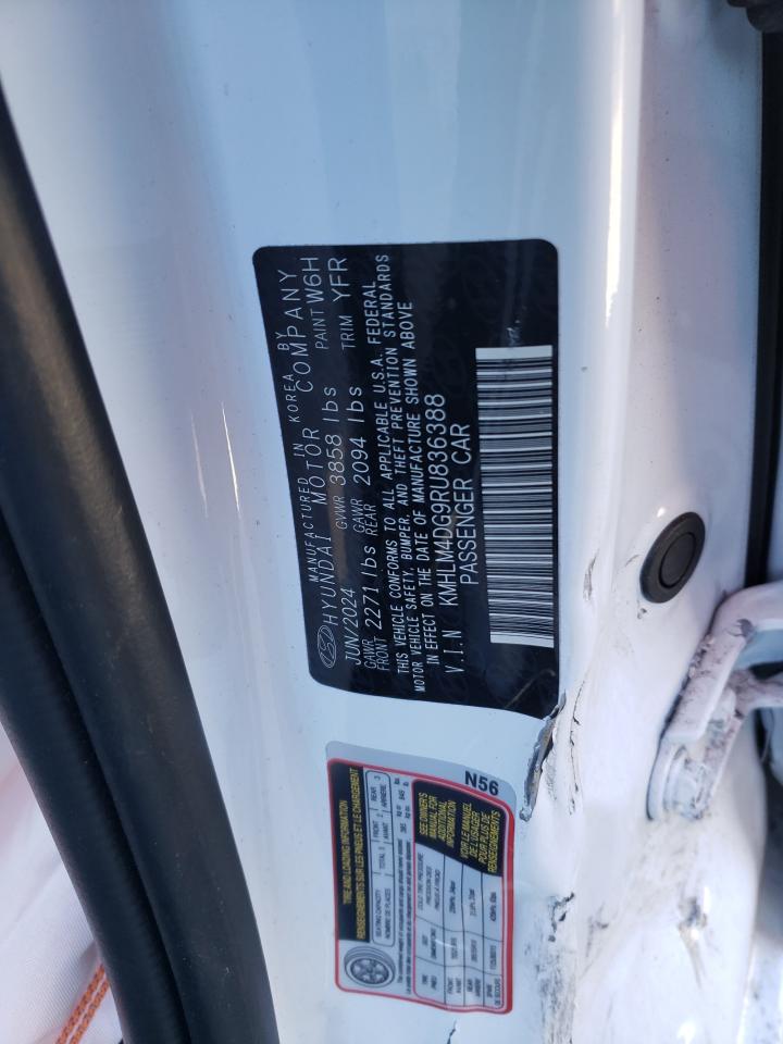 2024 HYUNDAI ELANTRA SEL VIN:KMHLM4DG9RU836388