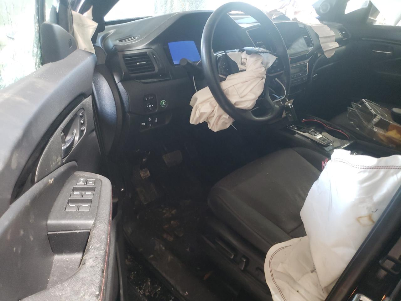 2022 HONDA PILOT BLACK VIN:5FNYF6H72NB029286