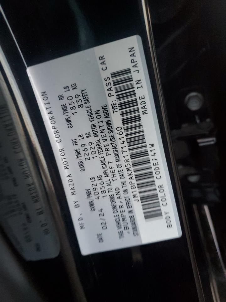 2024 MAZDA 3 SELECT SPORT VIN:JM1BPAKM5R1714160
