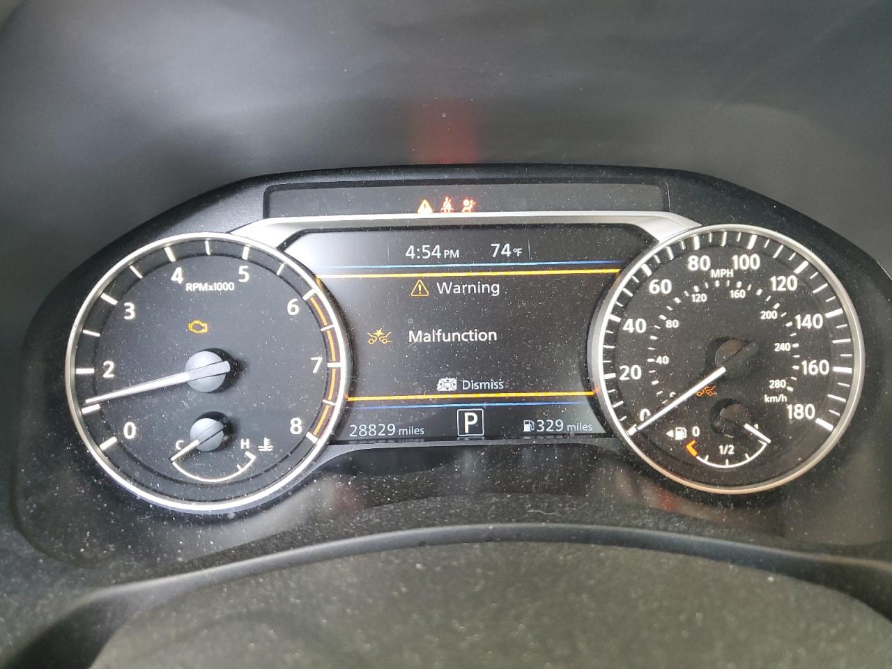 2022 NISSAN ALTIMA SR VIN:1N4AL4CV2NN321547