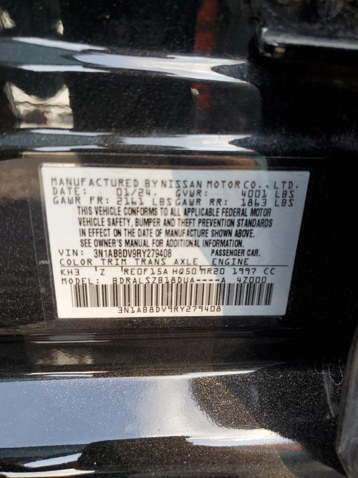 2024 NISSAN SENTRA SR VIN:3N1AB8DV9RY279408