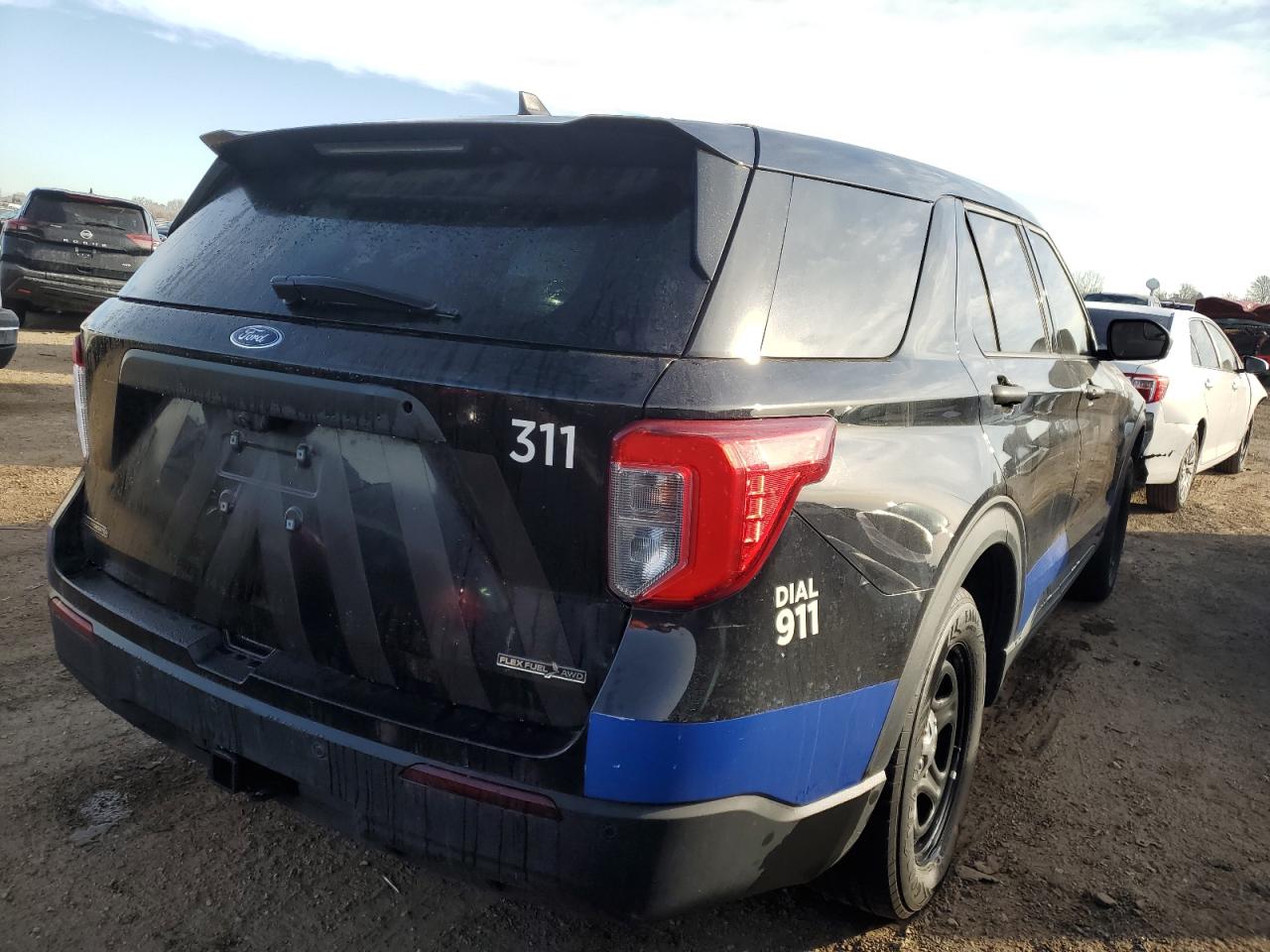 2022 FORD EXPLORER POLICE INTERCEPTOR VIN:1FM5K8AB3NGB75500