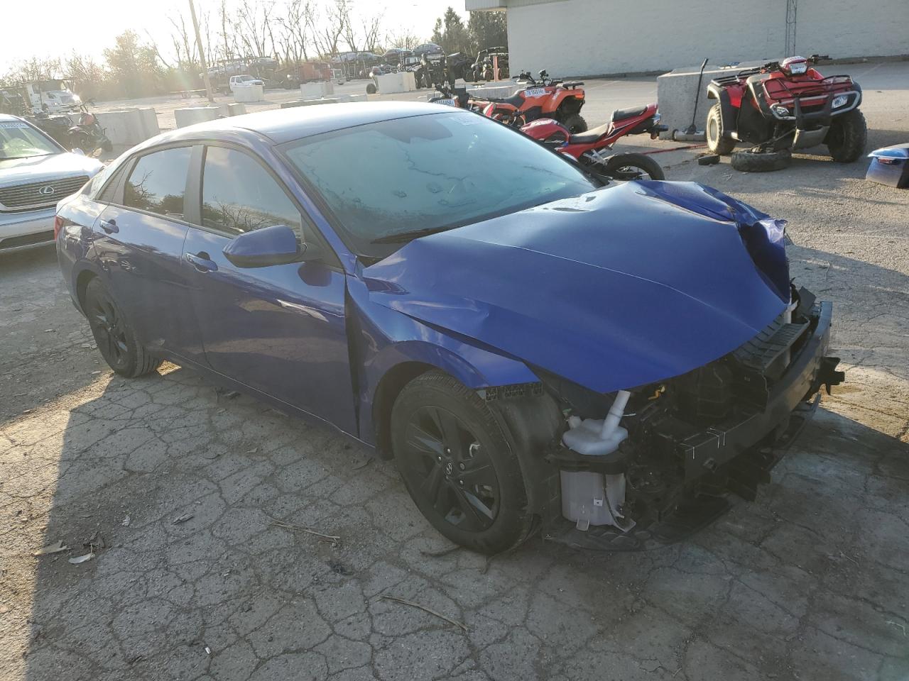 2022 HYUNDAI ELANTRA BLUE VIN:KMHLM4AJ5NU020661
