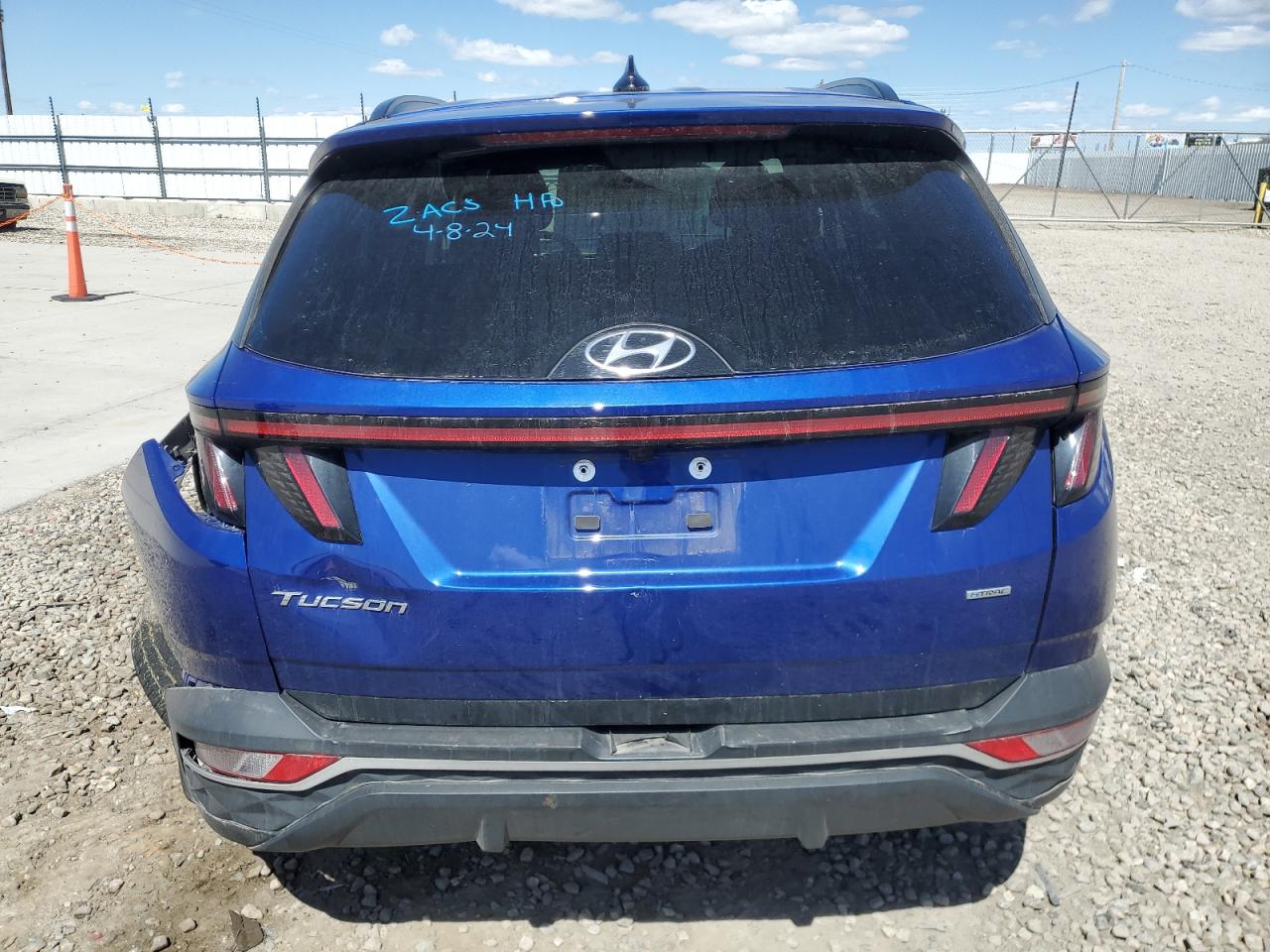 2022 HYUNDAI TUCSON SEL VIN:5NMJFCAE7NH143596