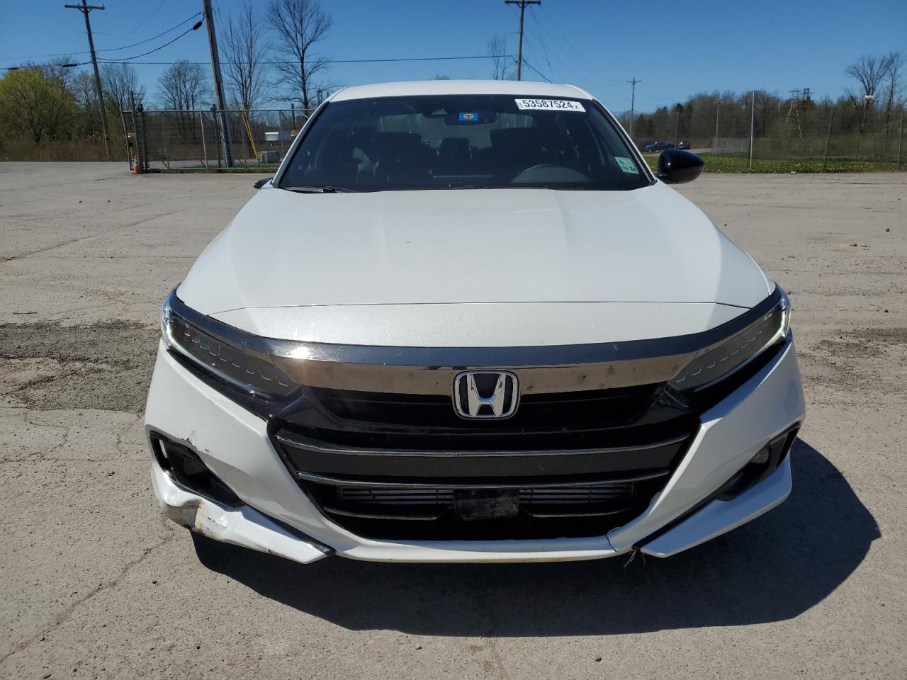 2022 HONDA ACCORD SPORT VIN:1HGCV1F38NA103899