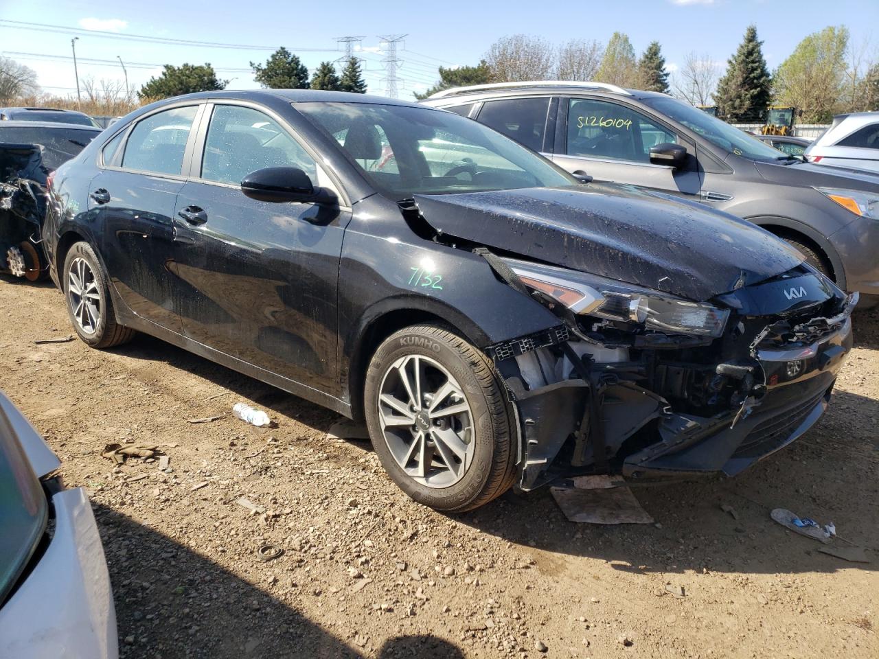 2022 KIA FORTE FE VIN:3KPF24AD3NE442248