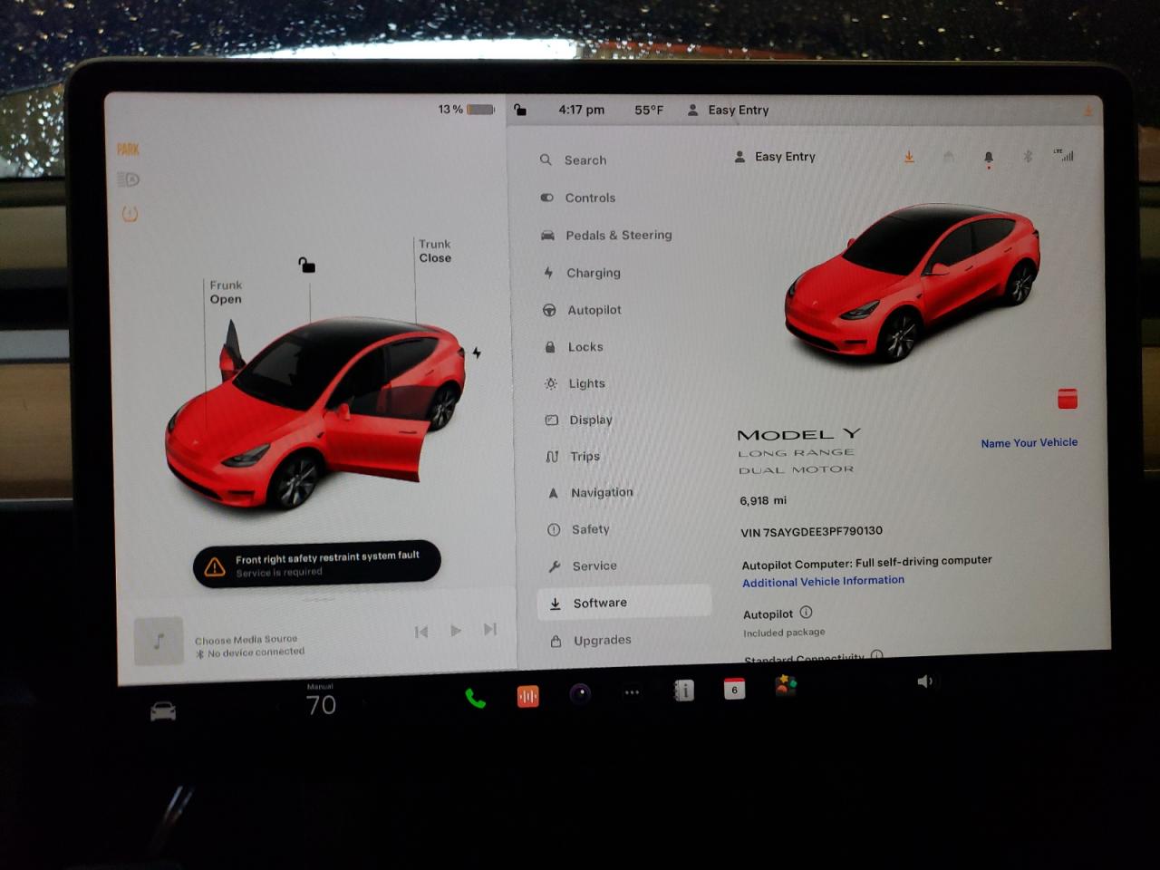 2023 TESLA MODEL Y  VIN:7SAYGDEE3PF790130