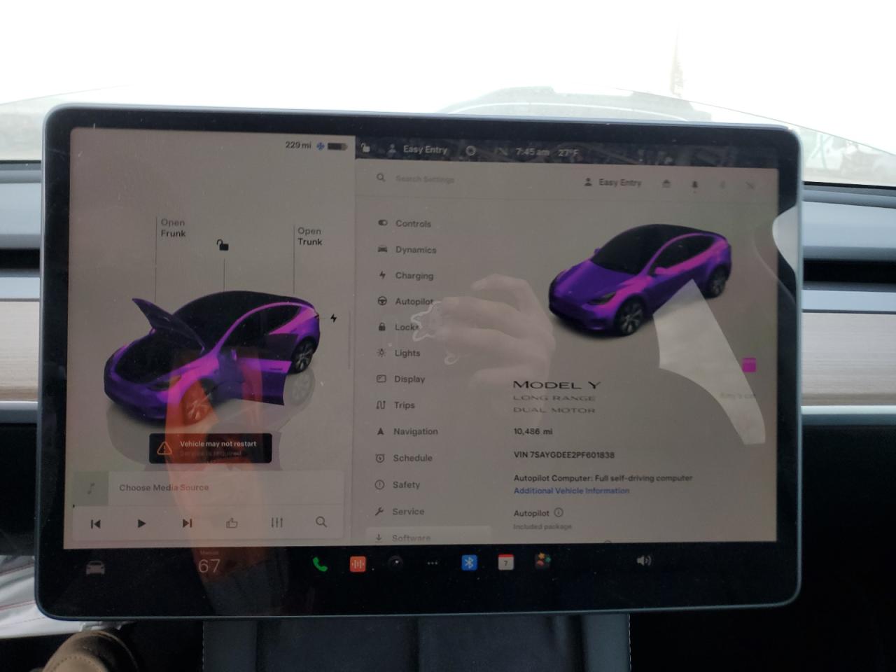2023 TESLA MODEL Y  VIN:7SAYGDEE2PF601838