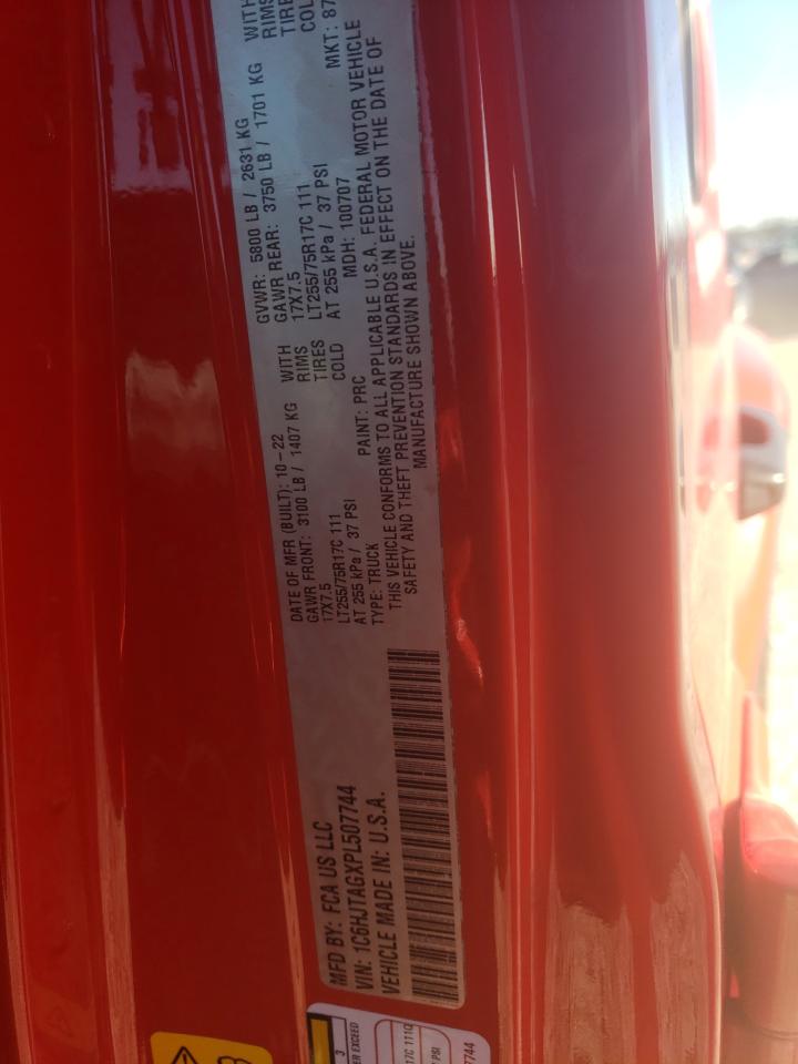 2023 JEEP GLADIATOR SPORT VIN:1C6HJTAGXPL507744