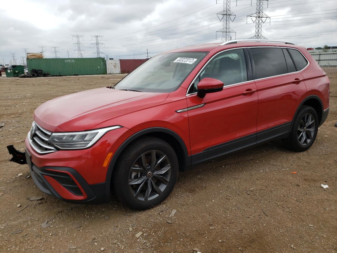2022 VOLKSWAGEN TIGUAN SE VIN:3VV2B7AX4NM135303