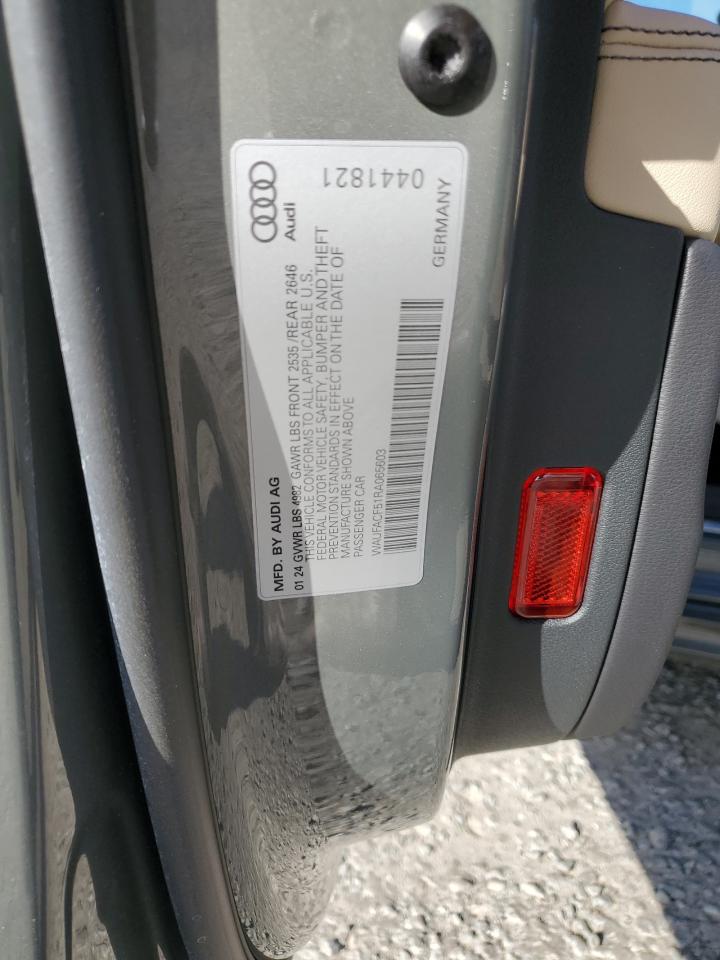 2024 AUDI A5 PREMIUM PLUS 45 VIN:WAUFACF51RA065603