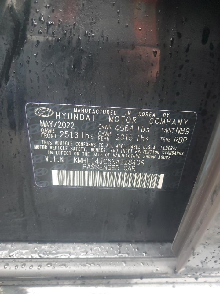 2022 HYUNDAI SONATA N LINE VIN:KMHL14JC5NA228406