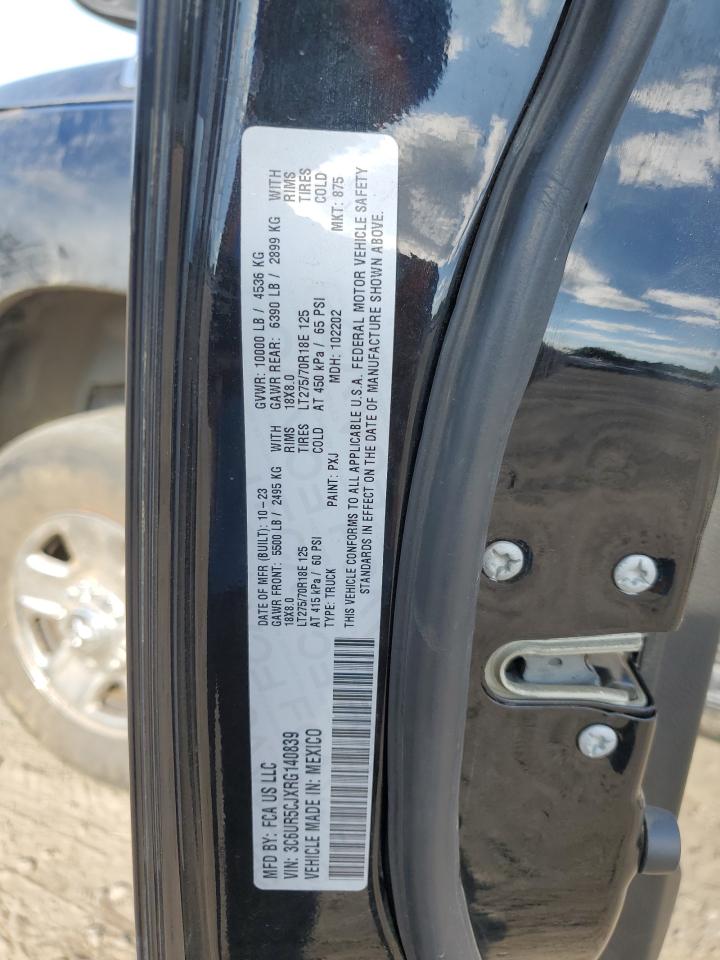 2024 RAM 2500 TRADESMAN VIN:3C6UR5CJXRG140839