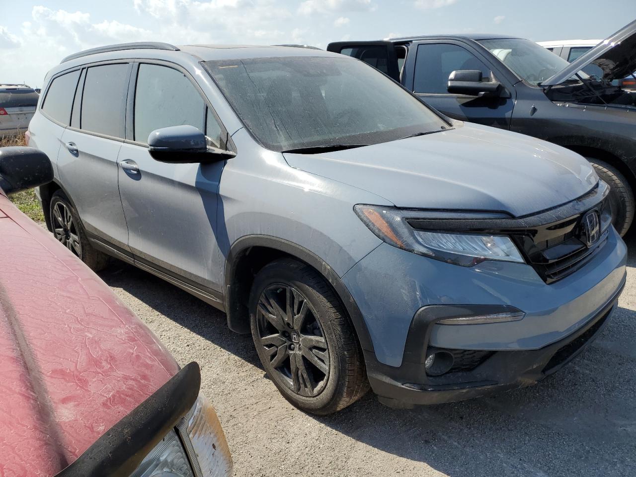 2022 HONDA PILOT BLACK VIN:5FNYF6H77NB032538