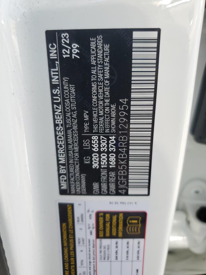 2024 MERCEDES-BENZ GLE 450 4MATIC VIN:4JGFB5KB4RB129954