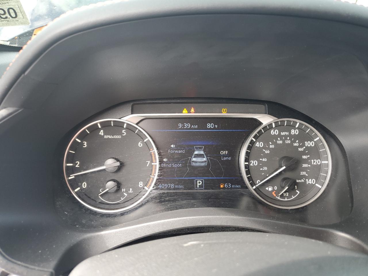2022 NISSAN ALTIMA SR VIN:1N4BL4CV4NN410153