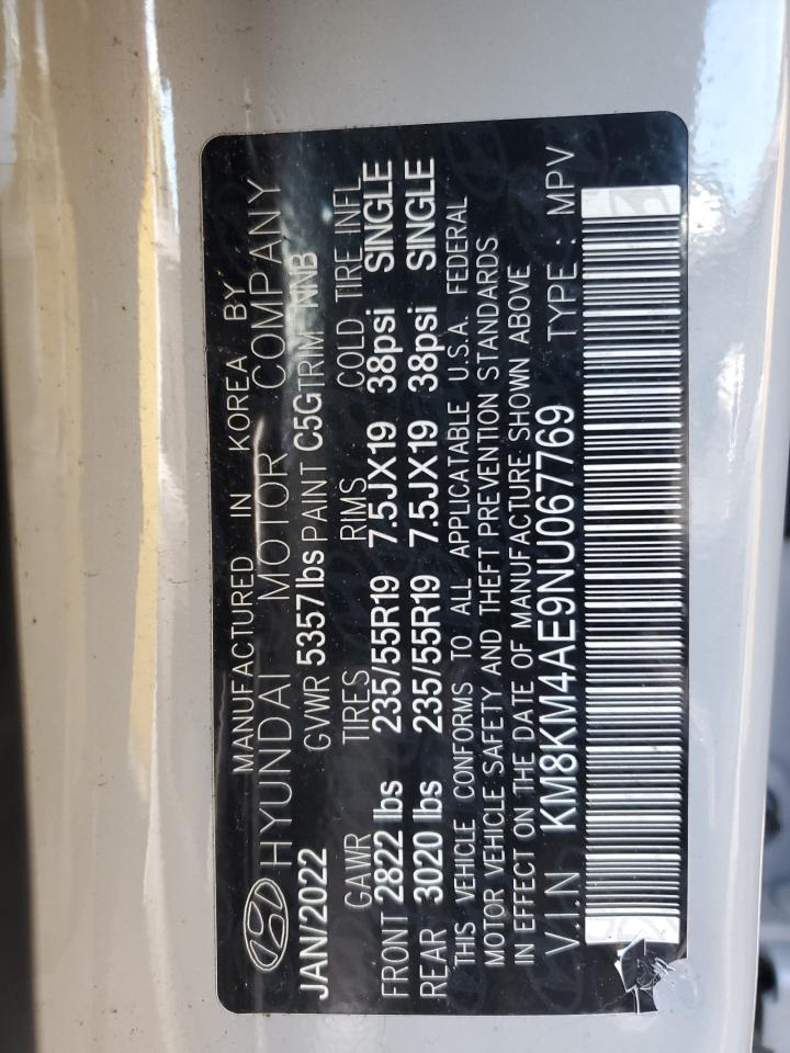2022 HYUNDAI IONIQ 5 SE VIN:KM8KM4AE9NU067769