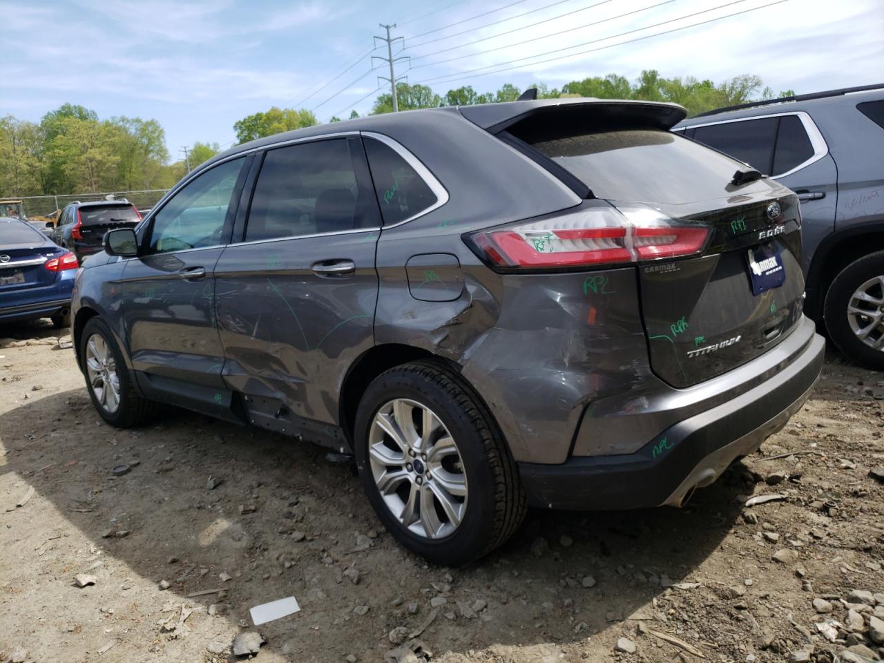 2022 FORD EDGE TITANIUM VIN:2FMPK4K97NBA30173