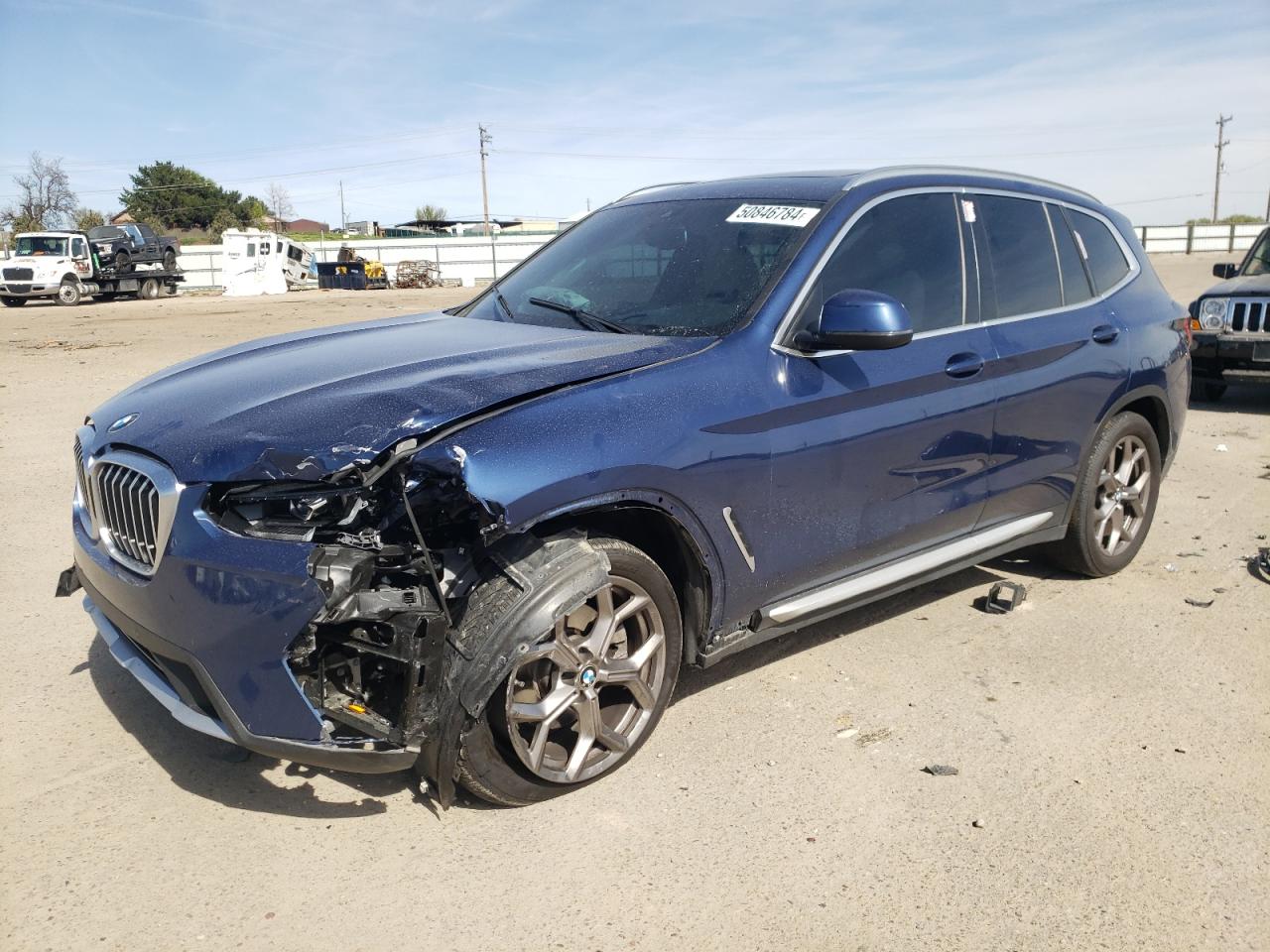 2022 BMW X3 XDRIVE30I VIN:5UX53DP04N9K41216