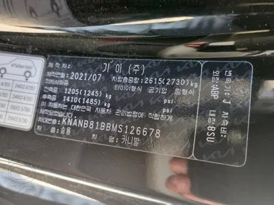 2021 Kia Carnival KNANB81BBMS126678 VIN:KNANB81BBMS126678