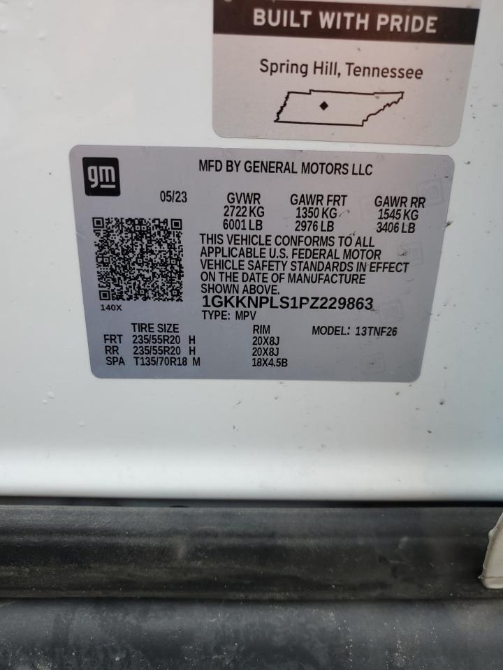2023 GMC ACADIA DENALI VIN:1GKKNPLS1PZ229863