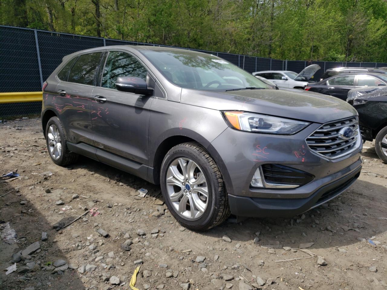 2022 FORD EDGE TITANIUM VIN:2FMPK4K97NBA30173