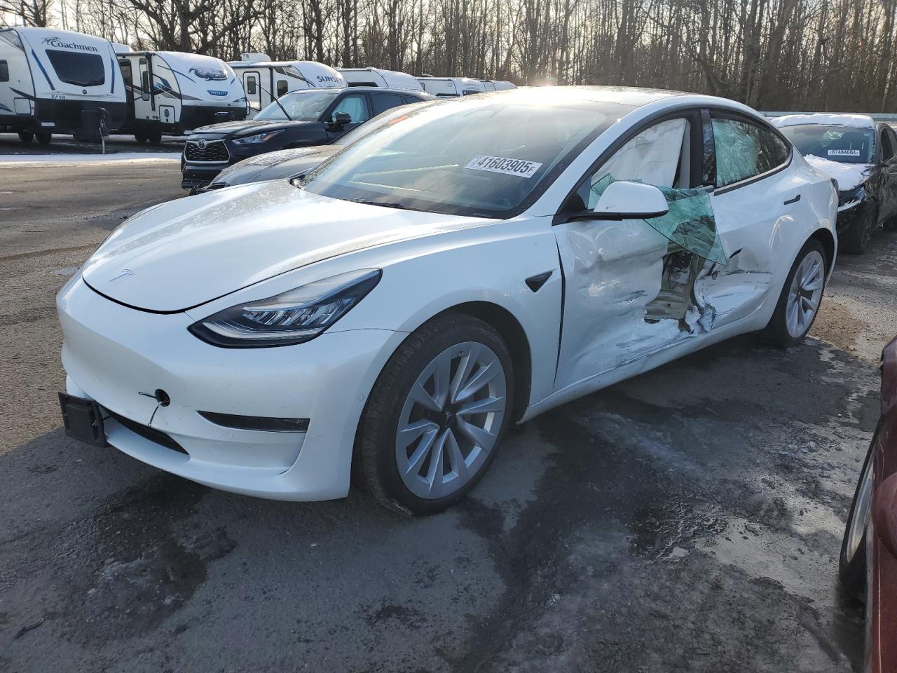 2022 TESLA MODEL 3  VIN:5YJ3E1EB0NF260809