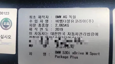 2019 BMW 530 WBAJD9102KWW31910 VIN:WBAJD9102KWW31910