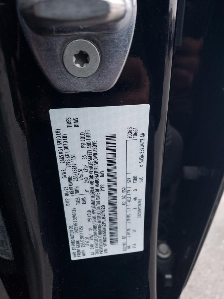 2023 FORD BRONCO BASE VIN:1FMDE5BH2PLB27629