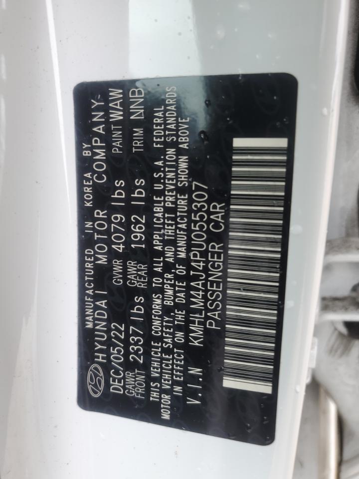 2023 HYUNDAI ELANTRA BLUE VIN:KMHLM4AJ4PU055307