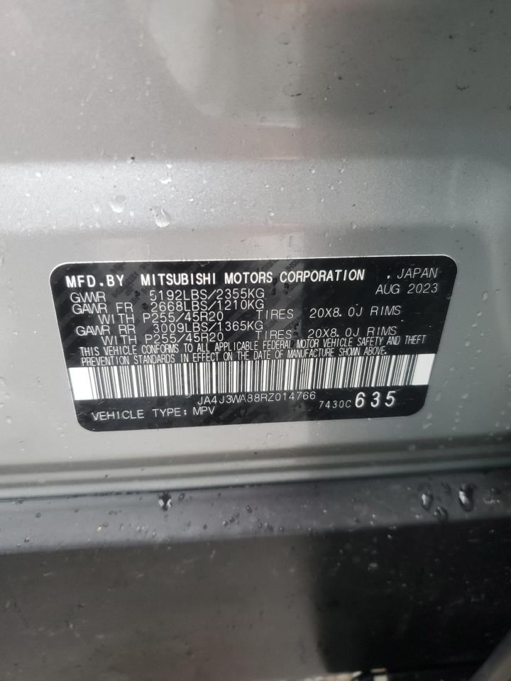 2024 MITSUBISHI OUTLANDER SEL VIN:JA4J3WA88RZ014766