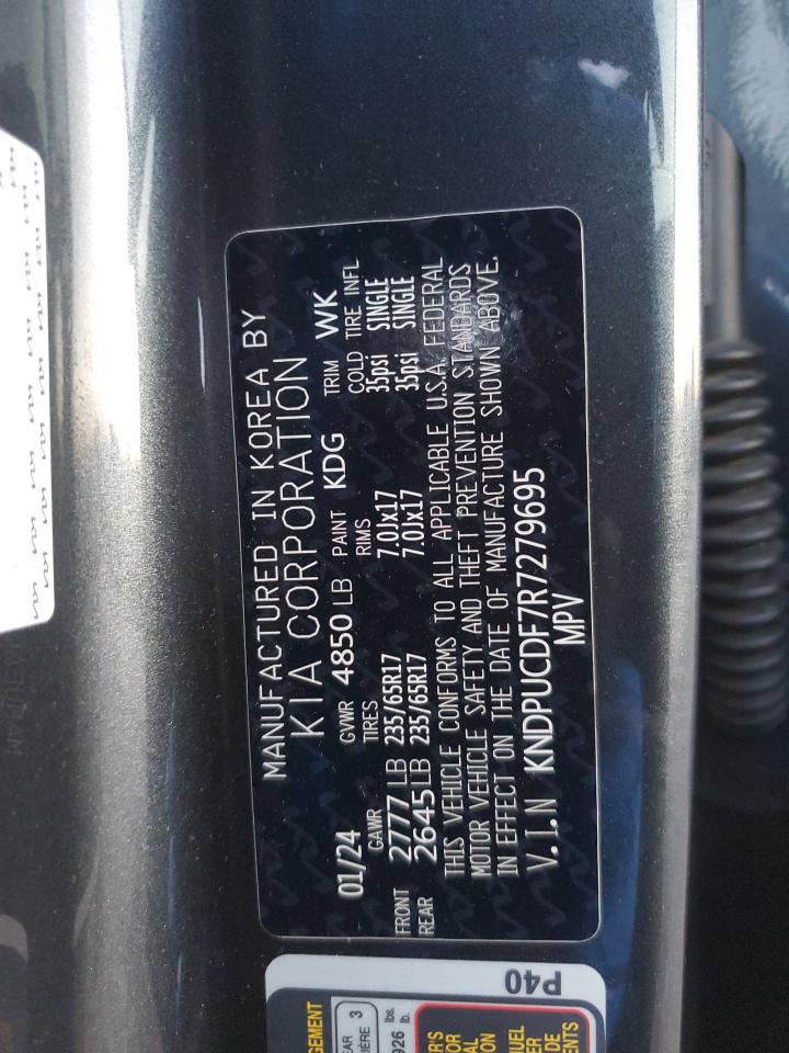 2024 KIA SPORTAGE LX VIN:KNDPUCDF7R7279695