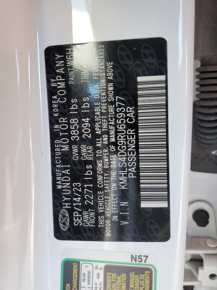 2024 HYUNDAI ELANTRA SEL VIN:KMHLS4DG9RU659377