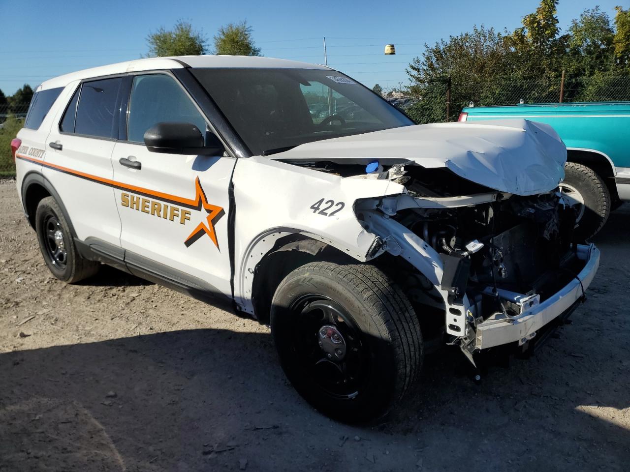 2022 FORD EXPLORER POLICE INTERCEPTOR VIN:1FM5K8AB3NGB80924