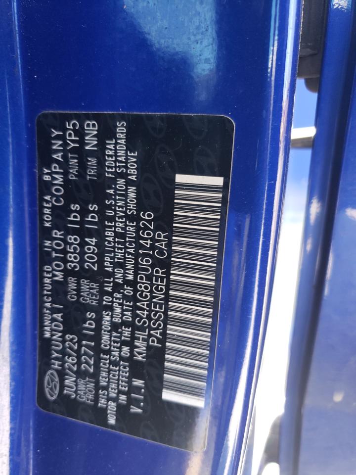 2023 HYUNDAI ELANTRA SEL VIN:KMHLS4AG8PU614626