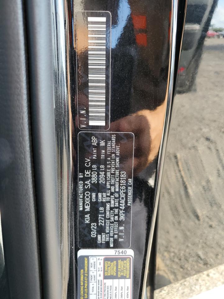 2023 KIA FORTE GT VIN:3KPF44ACXPE618183