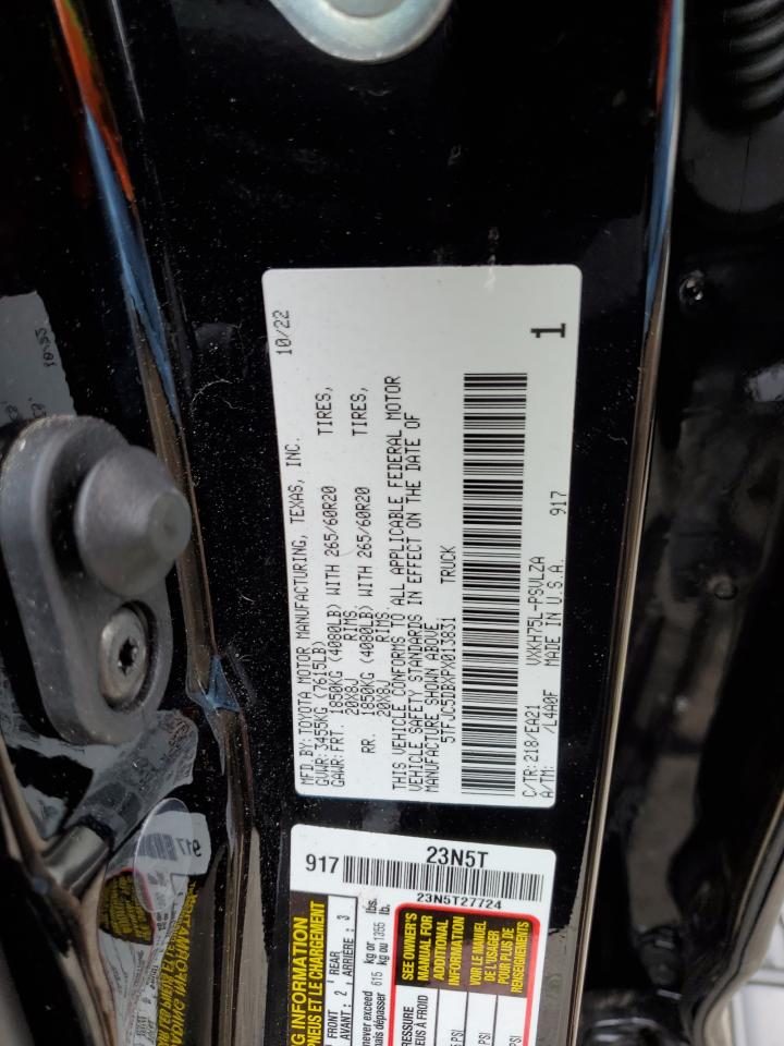 2023 TOYOTA TUNDRA CREWMAX LIMITED VIN:5TFJC5DBXPX013831