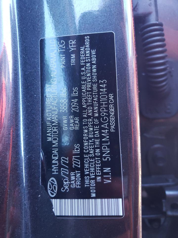 2023 HYUNDAI ELANTRA SEL VIN:5NPLM4AG9PH101443