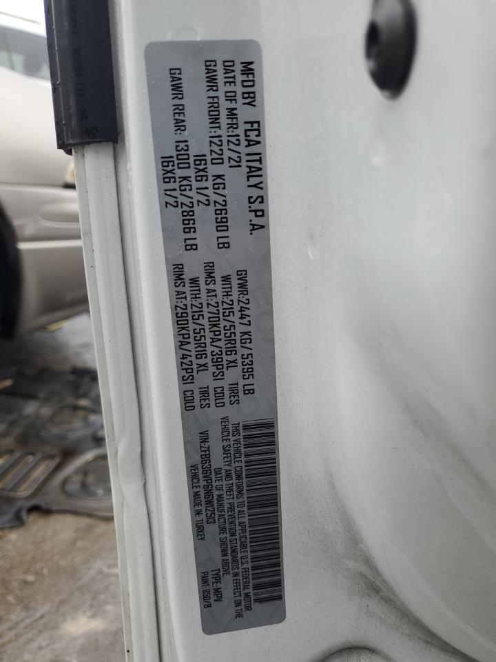 2022 RAM PROMASTER CITY TRADESMAN VIN:ZFB636VP6N6W12513