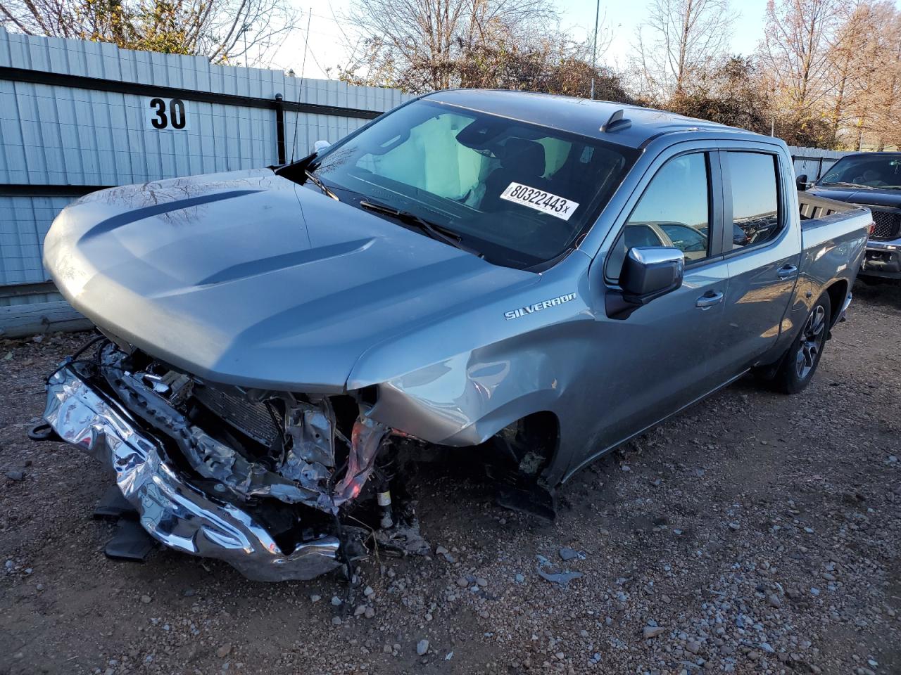 2023 CHEVROLET SILVERADO K1500 LT VIN:2GCUDDED3P1145587