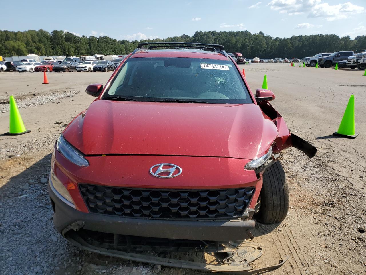 2022 HYUNDAI KONA SEL VIN:KM8K32AB6NU849668