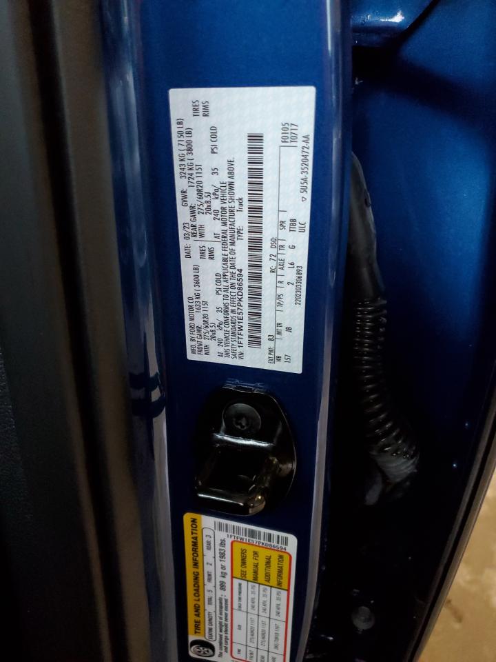 2023 FORD F150 SUPERCREW VIN:1FTFW1E57PKD86594