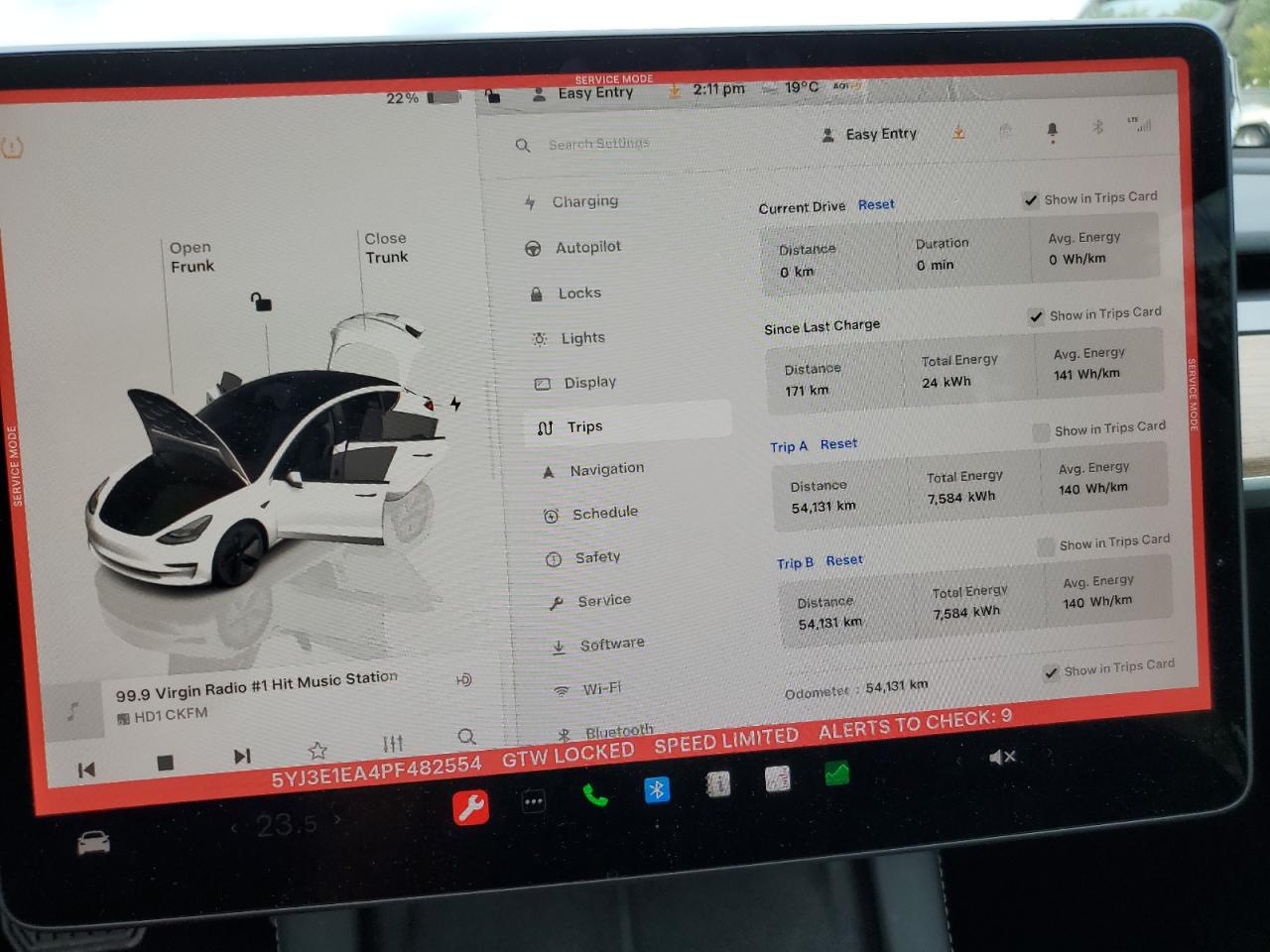 2023 TESLA MODEL 3  VIN:5YJ3E1EA4PF482554