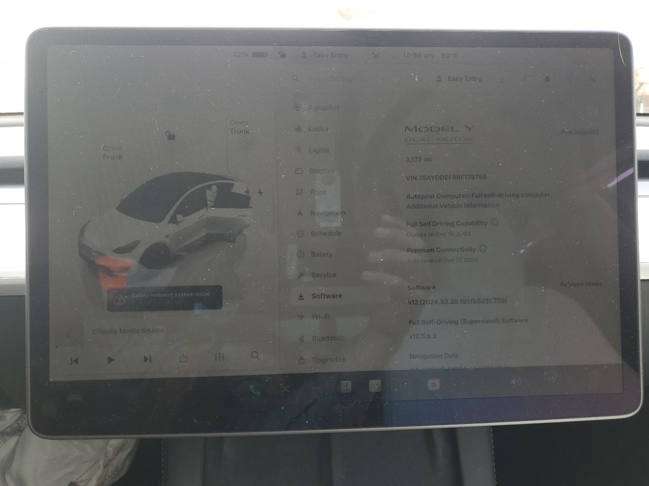 2024 TESLA MODEL Y  VIN:7SAYGDEF8RF179750