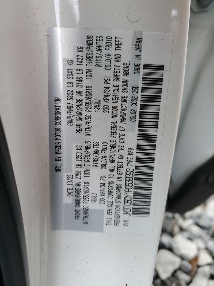 2023 MAZDA CX-9 TOURING VIN:JM3TCBCY1P0639393