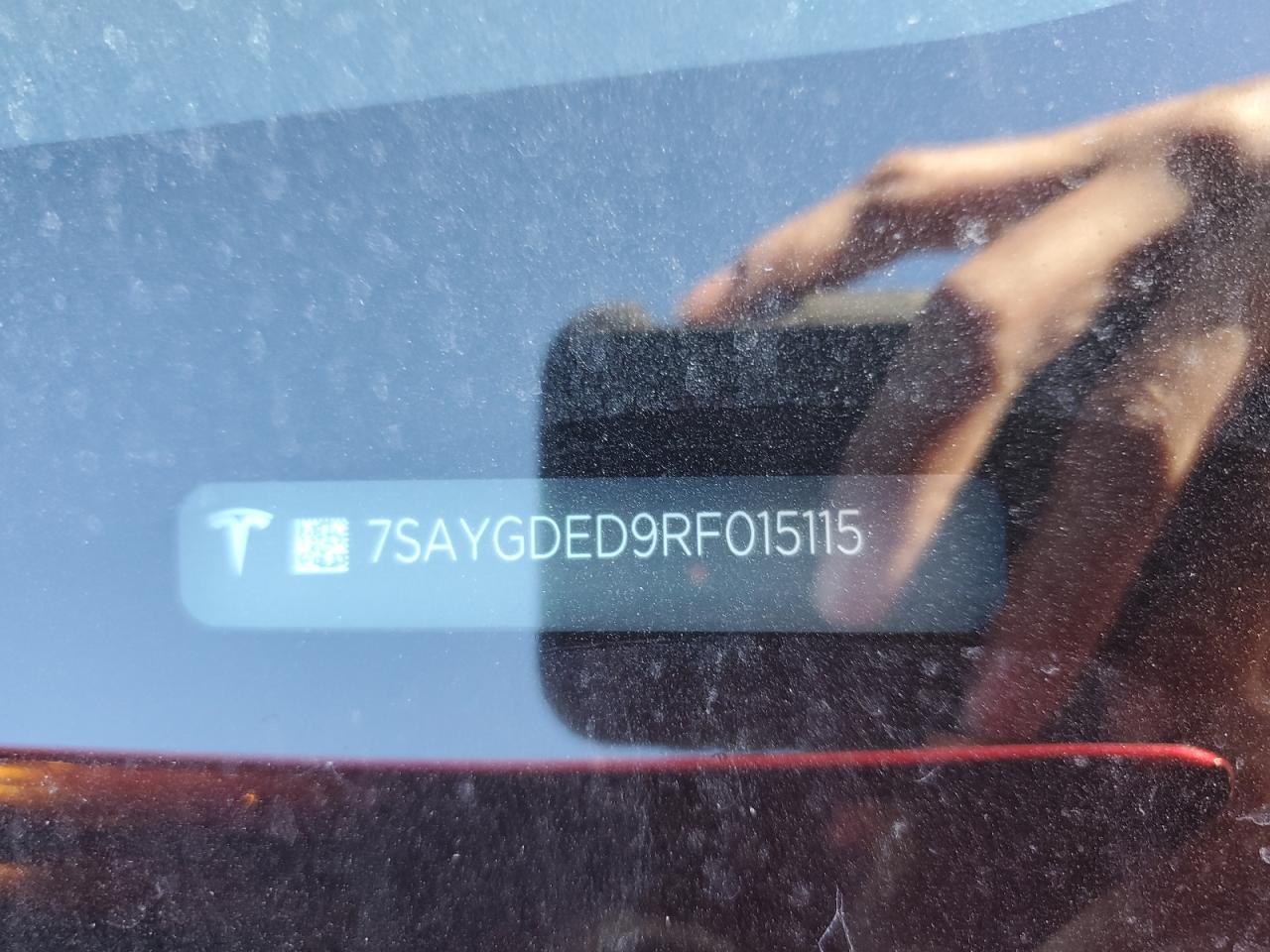 2024 TESLA MODEL Y  VIN:7SAYGDED9RF015115