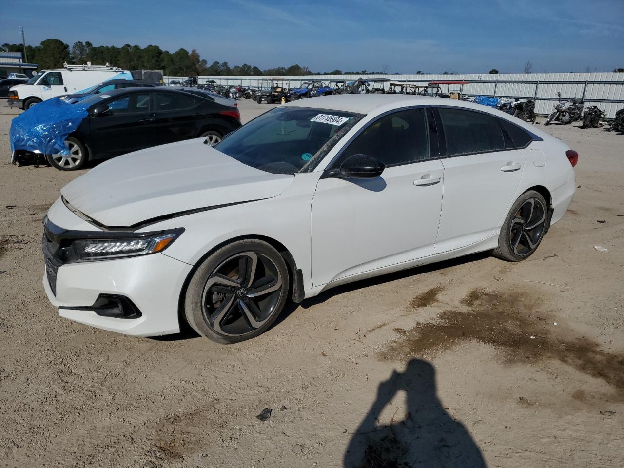 2022 HONDA ACCORD SPORT VIN:1HGCV1F38NA104020